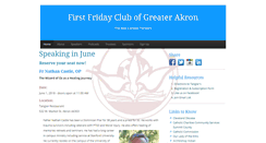 Desktop Screenshot of firstfridayclubofgreaterakron.org